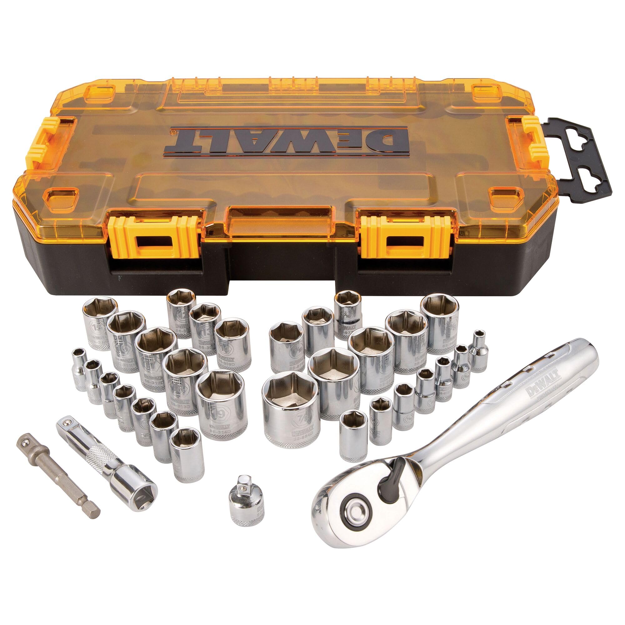 Foto 1 | Juego De Enchufes Dewalt Dwmt73804 Drive De 34 Piezas De 1/4 Y 3/8 Pulgadas - Venta Internacional.