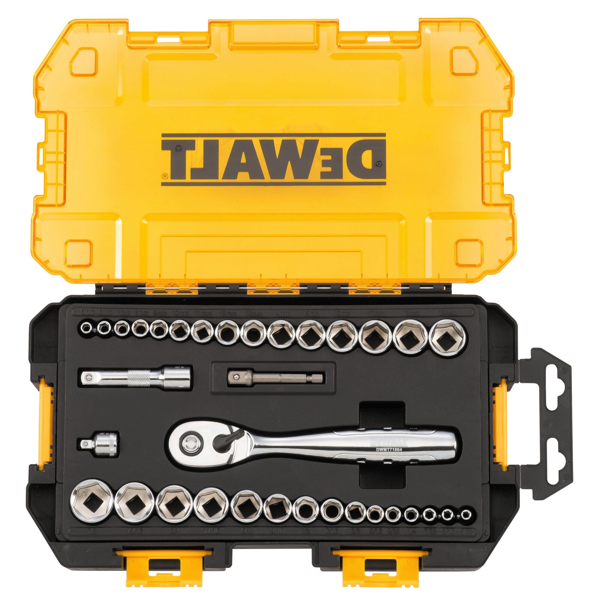 Foto 3 | Juego De Enchufes Dewalt Dwmt73804 Drive De 34 Piezas De 1/4 Y 3/8 Pulgadas - Venta Internacional.