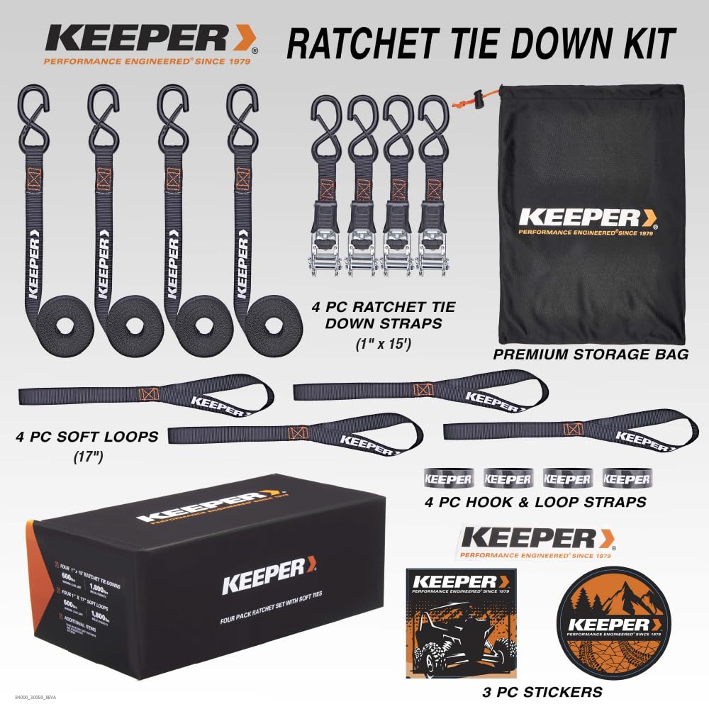 Foto 3 pulgar | Kit De Amarre Con Trinquete Keeper, 1800 Libras, Resistencia Máxima A La Rotura, Paquete De 4 Unidades - Venta Int