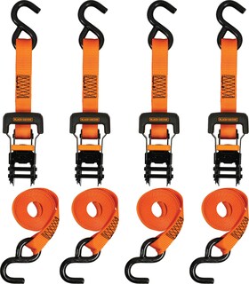 Foto 1 | Correas De Amarre Con Trinquete Black+decker Bdx1007, Paquete De 4 - Venta Internacional.