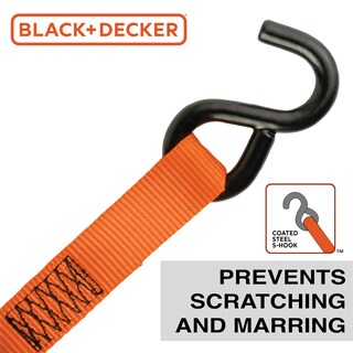 Foto 5 | Correas De Amarre Con Trinquete Black+decker Bdx1007, Paquete De 4 - Venta Internacional.
