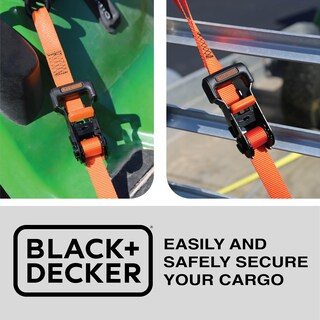 Foto 7 | Correas De Amarre Con Trinquete Black+decker Bdx1007, Paquete De 4 - Venta Internacional.