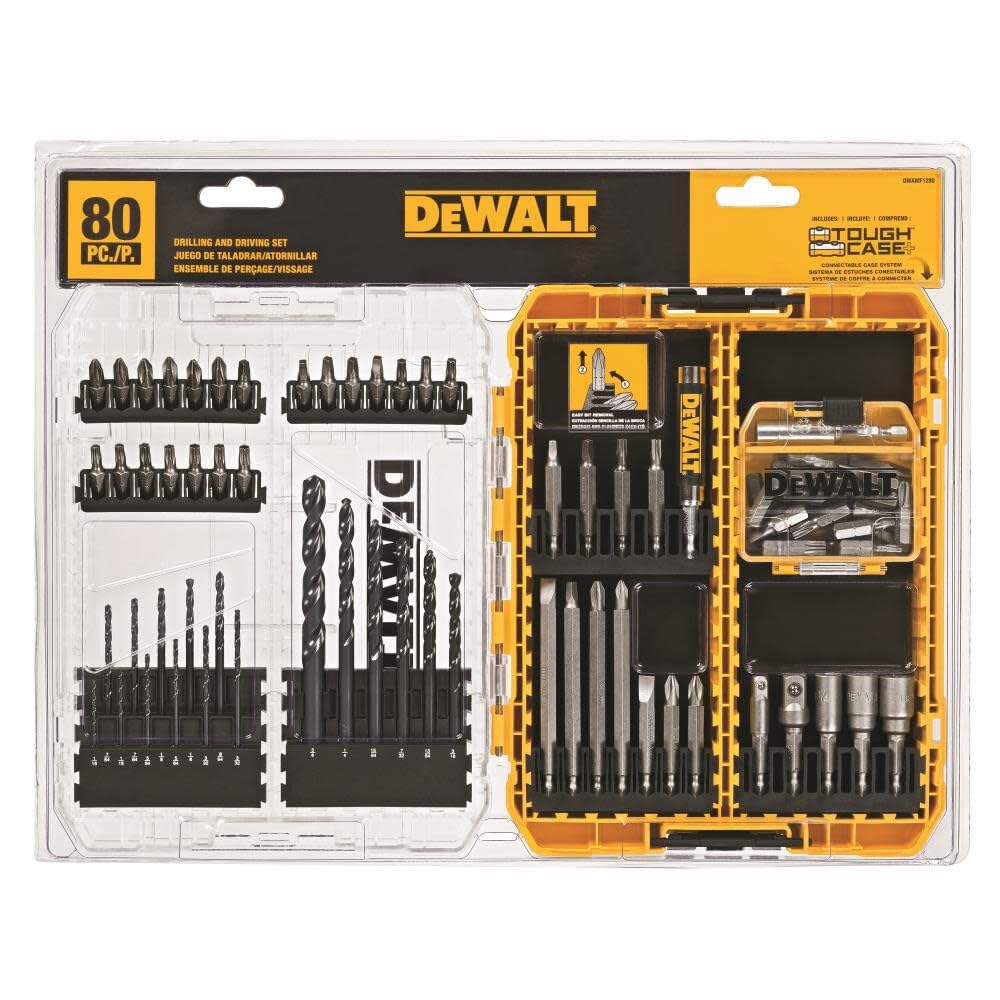 Foto 5 pulgar | Juego De Brocas Y Destornilladores Dewalt Dwamf1280 80 Piezas - Venta Internacional.