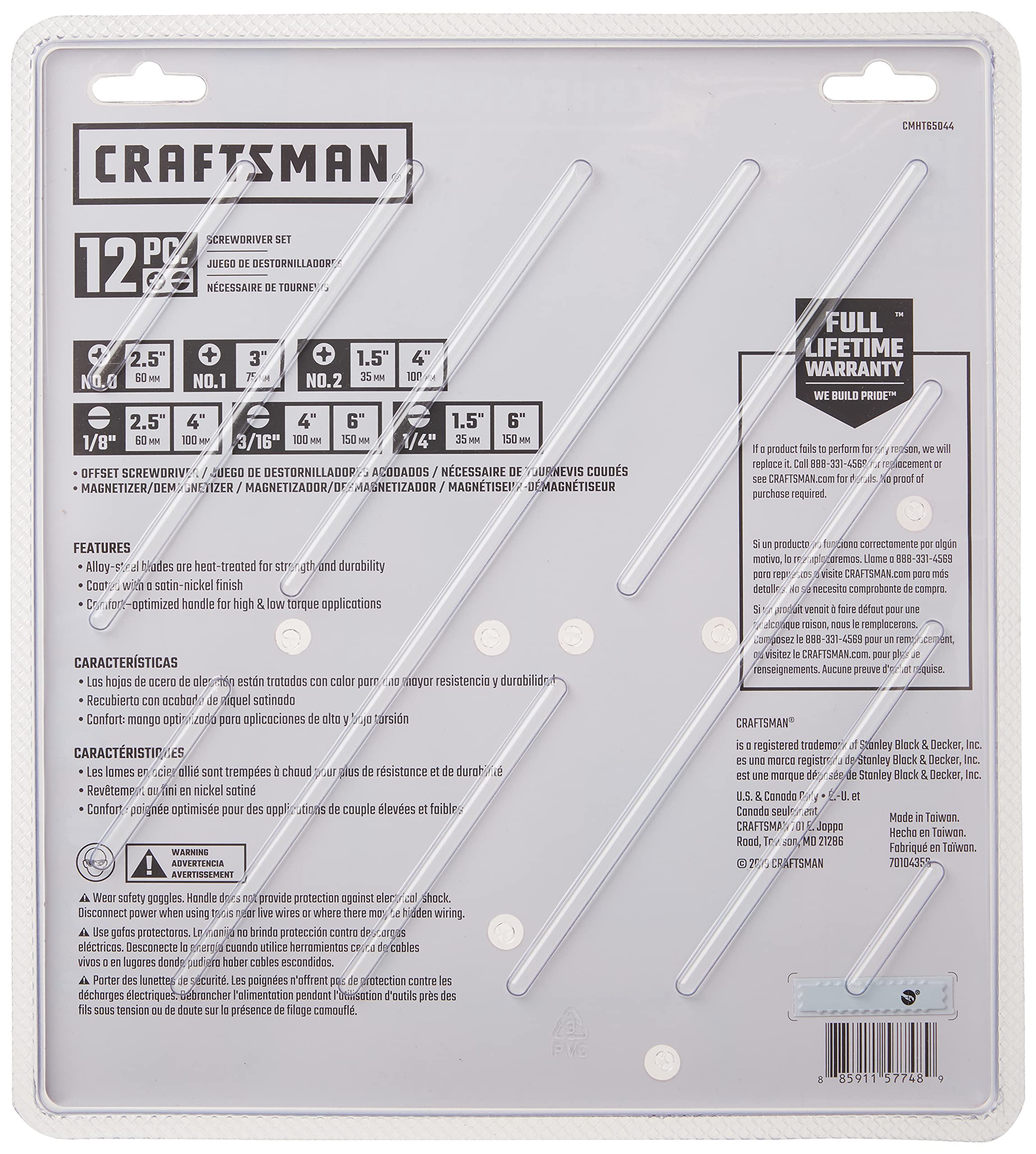 Foto 4 pulgar | Juego De Destornilladores Craftsman Cmht65044 12 Piezas - Venta Internacional.