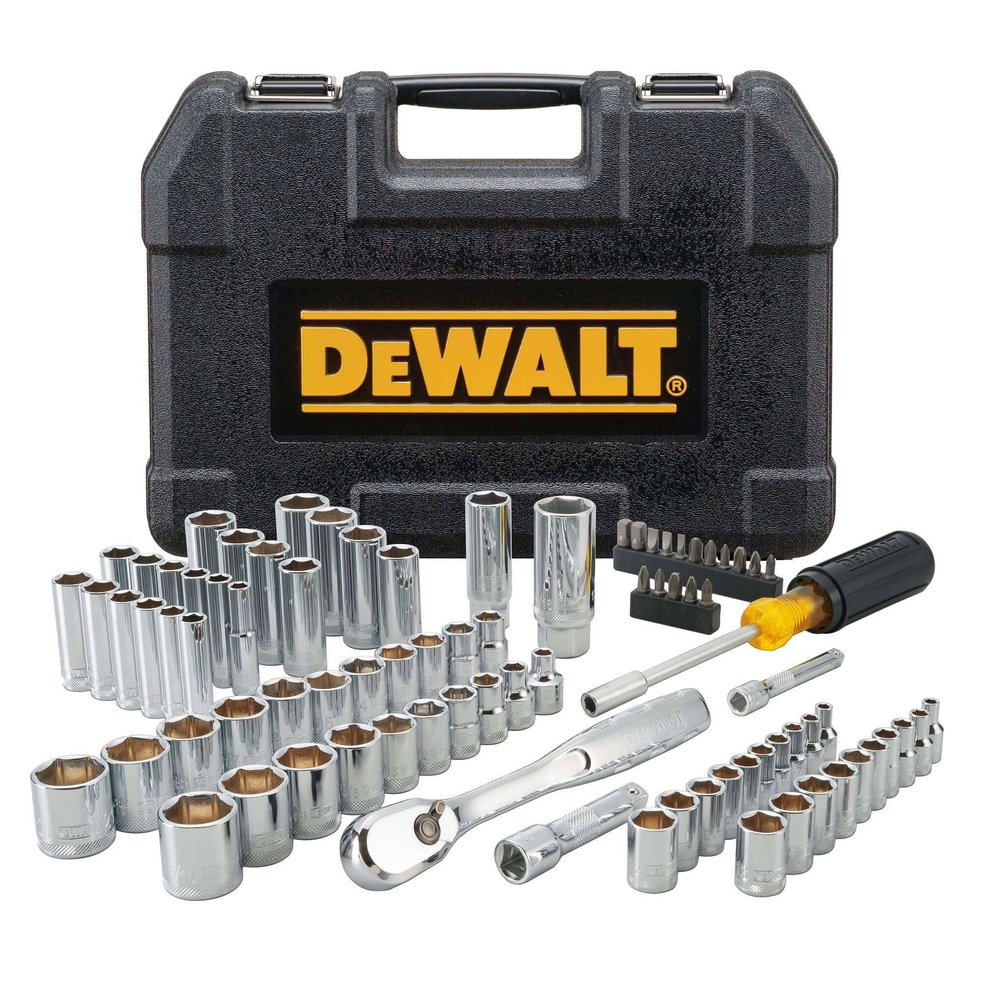 Foto 2 pulgar | Juego De Herramientas Dewalt Mechanics De 84 Piezas Con Trinquetes De 72 Dientes - Venta Internacional.