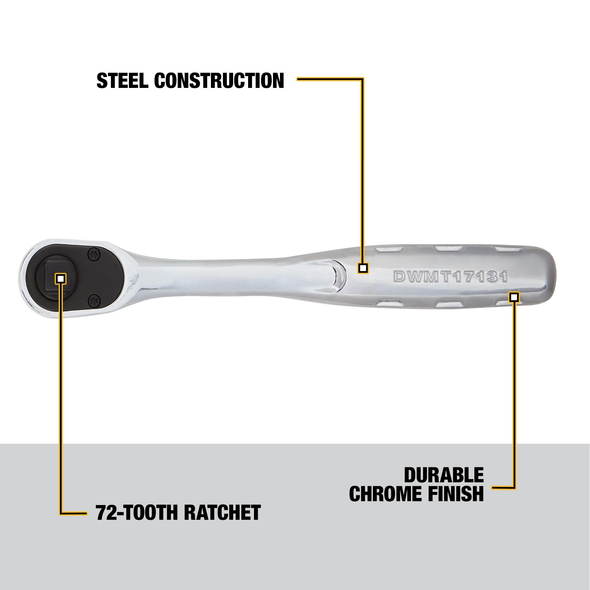 Foto 4 pulgar | Juego De Herramientas Dewalt Mechanics De 84 Piezas Con Trinquetes De 72 Dientes - Venta Internacional.