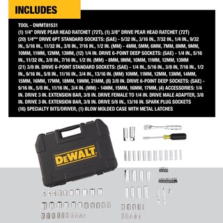Foto 5 | Juego De Herramientas Dewalt Mechanics De 84 Piezas Con Trinquetes De 72 Dientes - Venta Internacional.
