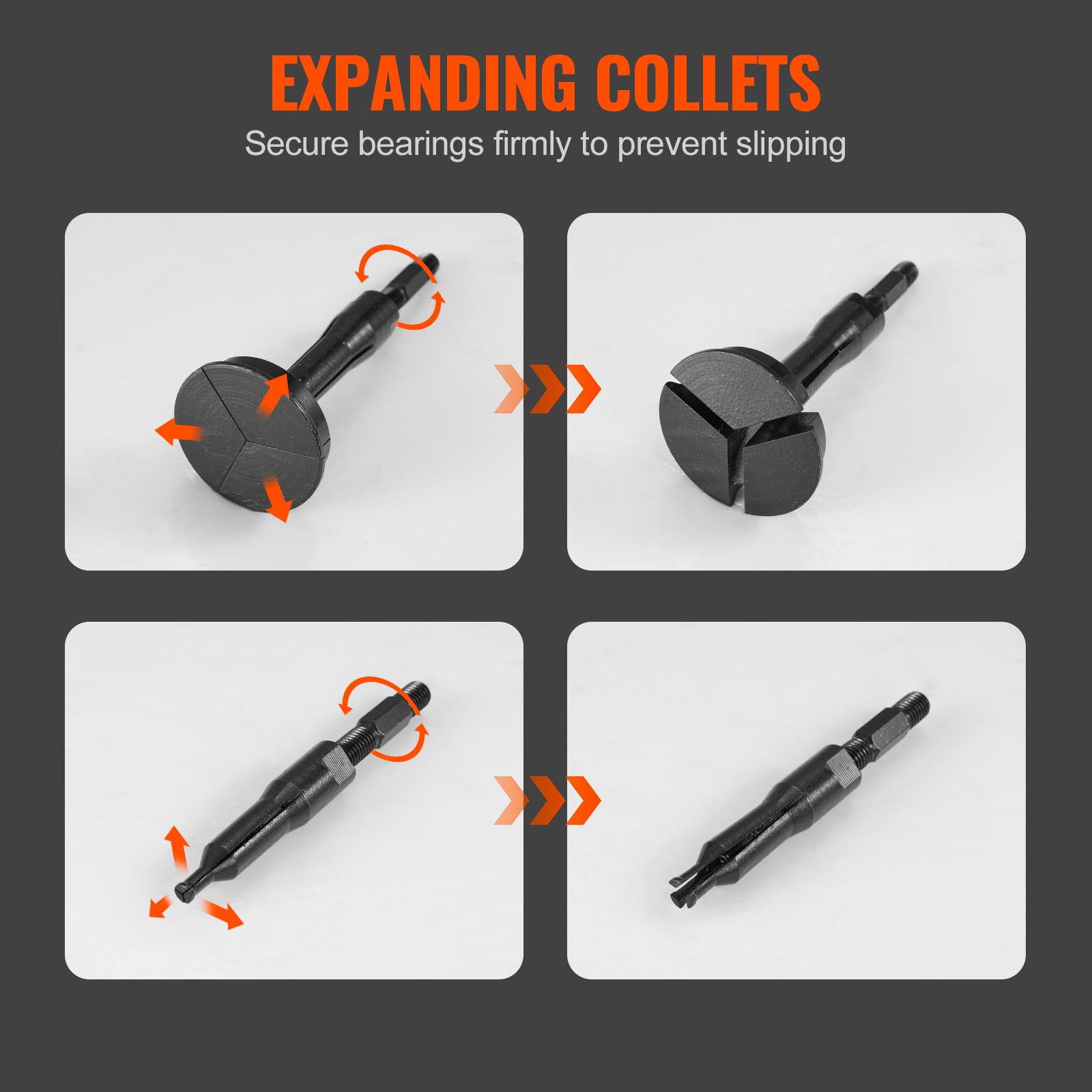 Foto 4 pulgar | Juego De Extractores De Cojinetes Para Agujeros Ciegos Vevor 16 En 1 Con Martillo Deslizante - Venta Internacional.
