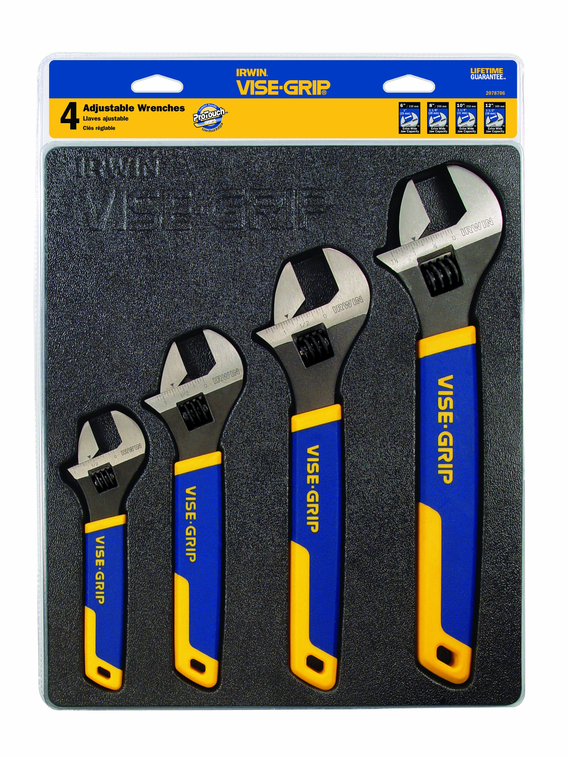 Foto 2 pulgar | Juego De Llaves Ajustables Irwin Vise-grip De 4 Piezas Sae/mm - Venta Internacional.
