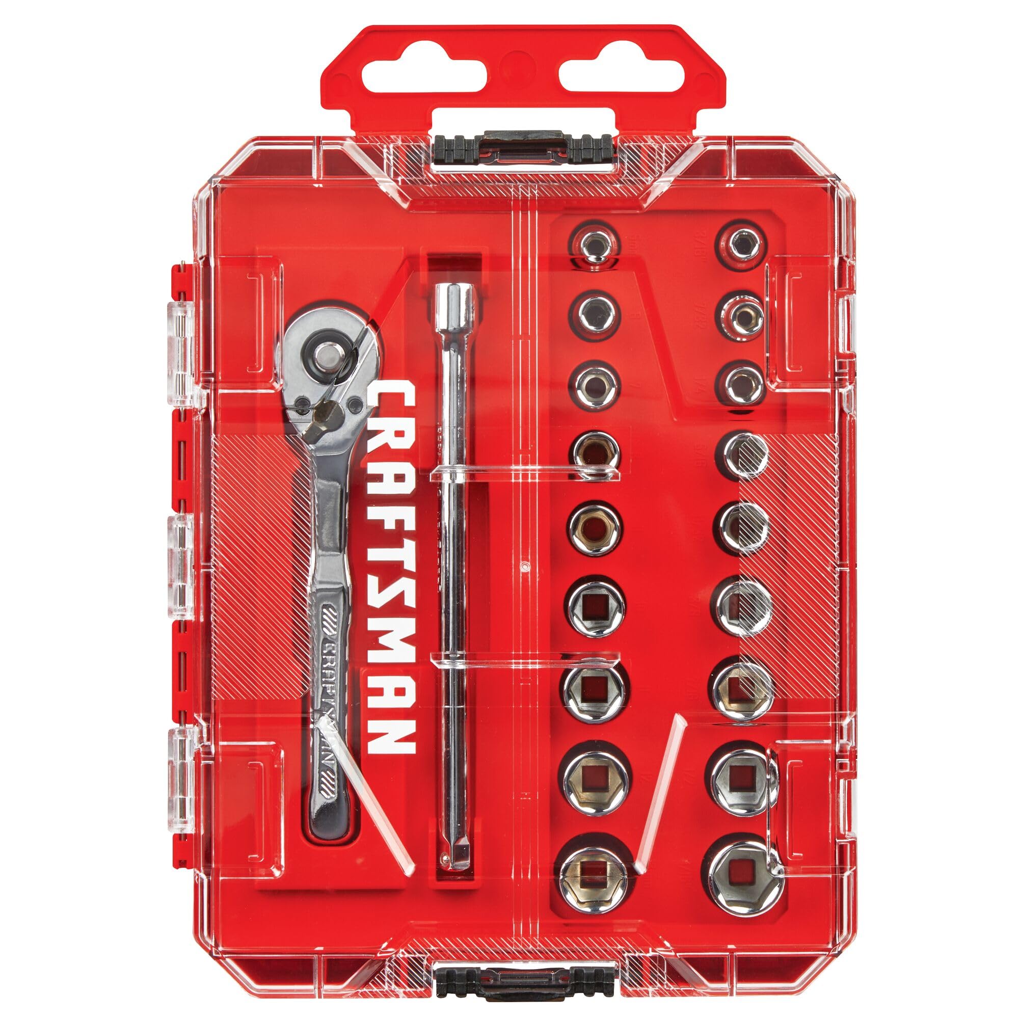 Foto 4 | Juego De Herramientas Mecánicas Craftsman, Accionamiento De 1/4 Pulgadas, 20 Piezas Cmmt12108 - Venta Internacional.