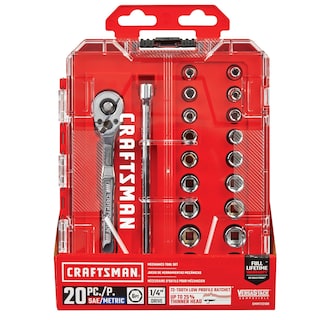 Foto 5 | Juego De Herramientas Mecánicas Craftsman, Accionamiento De 1/4 Pulgadas, 20 Piezas Cmmt12108 - Venta Internacional.