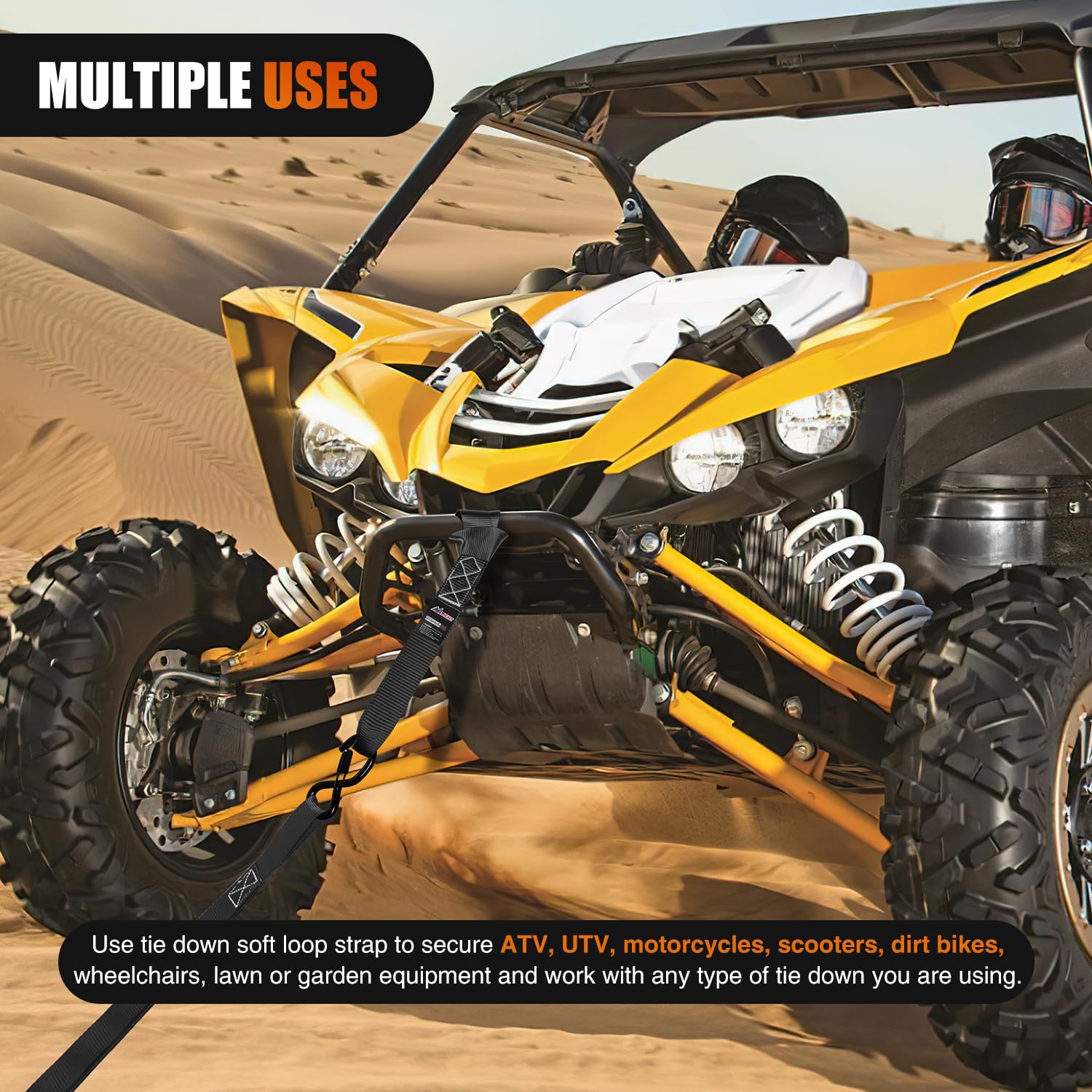 Foto 8 pulgar | Correas De Amarre Para Motocicletas Nilight Soft Loop, 1,7 X 17, 8 Unidades - Venta Internacional.
