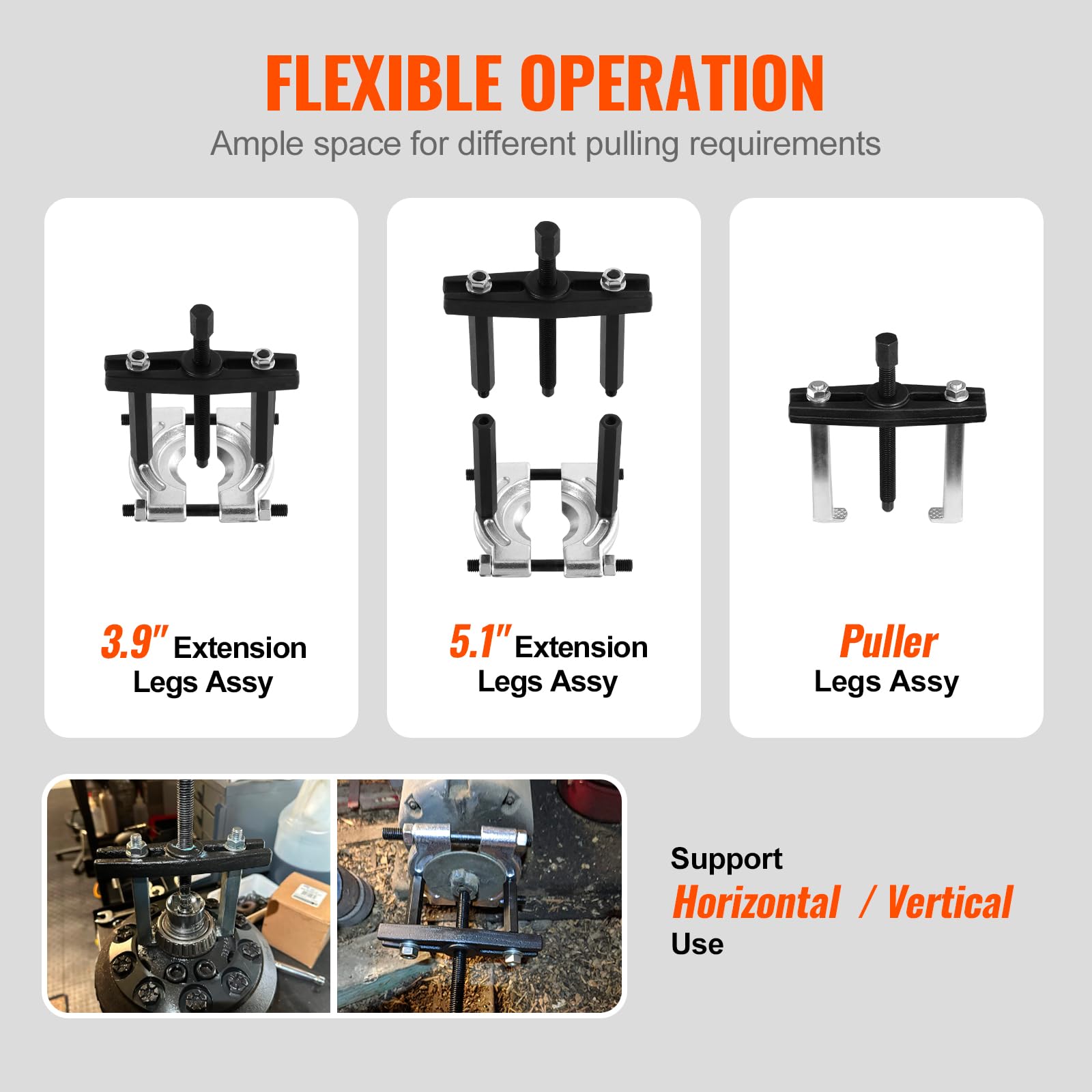 Foto 3 | Kit Extractor De Rodamientos Vevor De 5 Toneladas Con Separador, 14 Piezas Con Estuche - Venta Internacional.