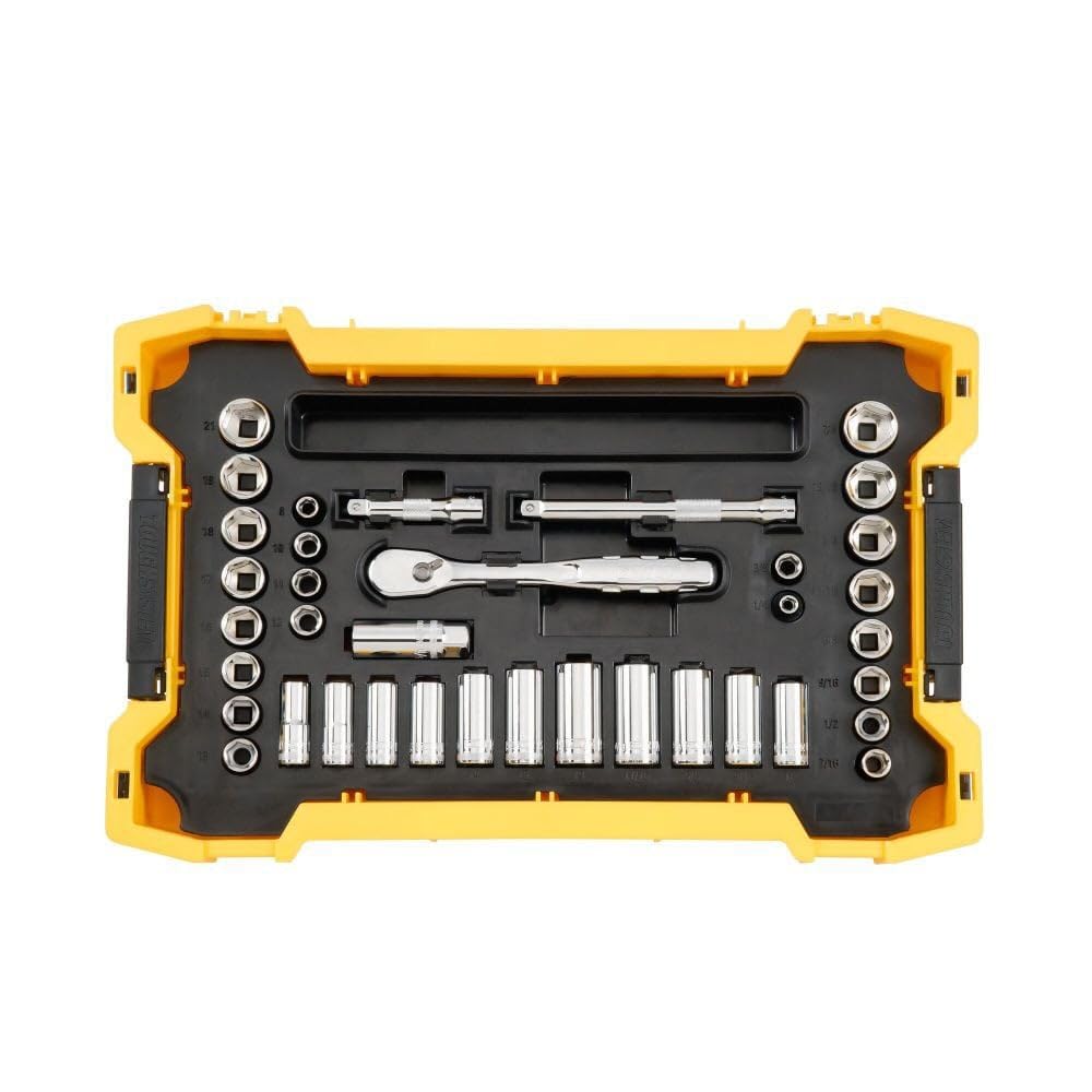 Foto 3 pulgar | Juego De Herramientas Dewalt Dwmt45403 De 85 Piezas  3/8 Y 1/2 Pulgadas  Dr Con Bandejas Ts - Venta Internacional.