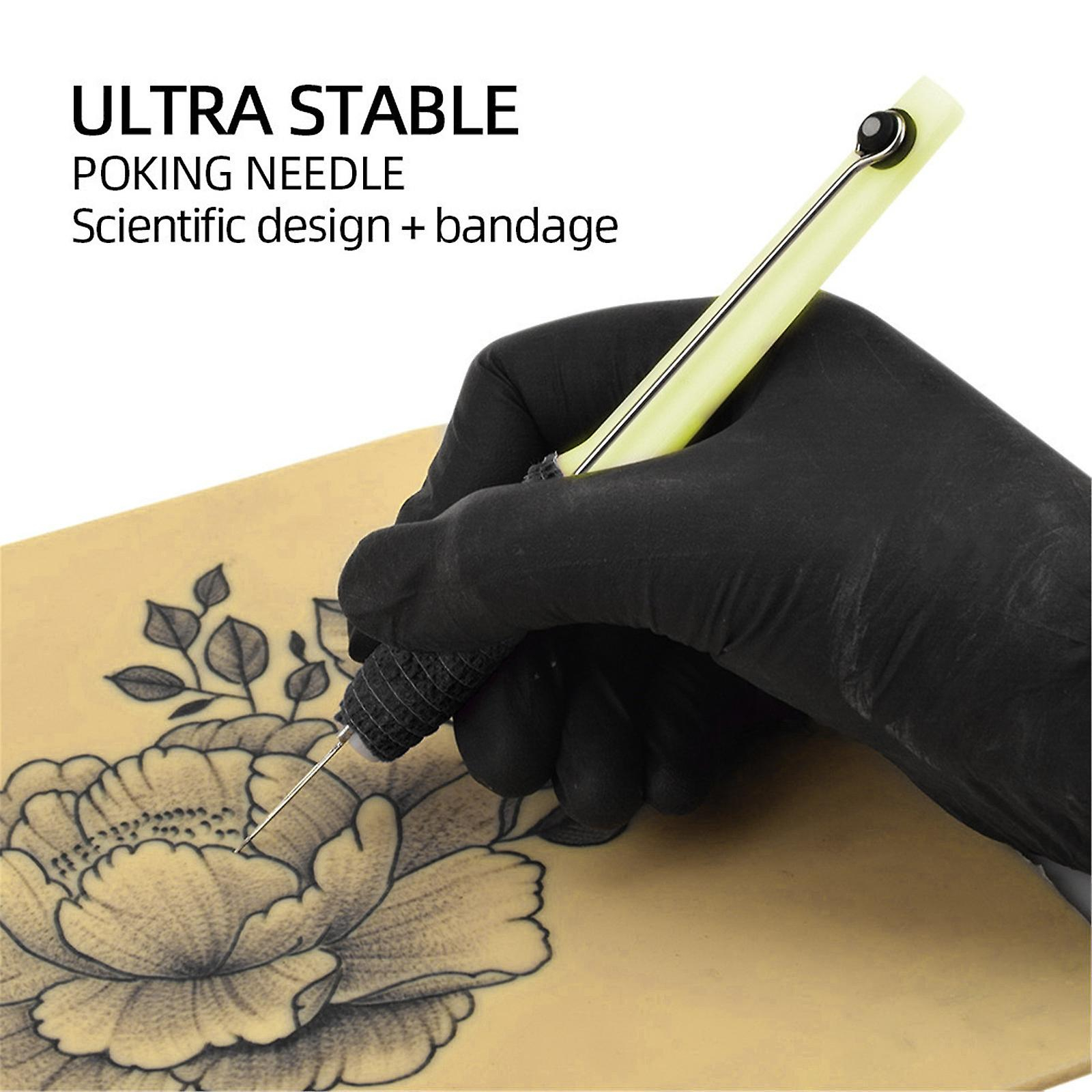 Foto 5 pulgar | Juego De Herramientas Para Tatuar Con La Mano  Pincha Y Palo  Suministros Para Tatuajes Diy - Venta Internacional.