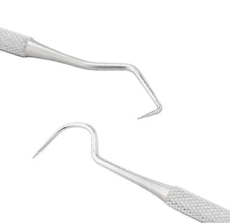 Foto 3 | Juego De Herramientas Dentales Con Sonda De Doble Cabezal Para Dentista De Acero Inoxidable - Venta Internacional.