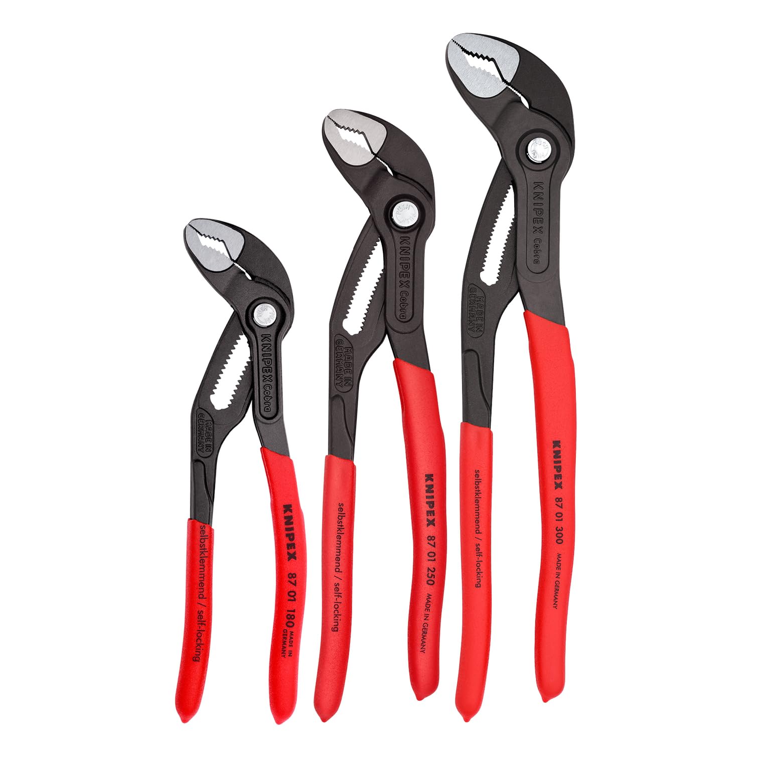 Foto 2 pulgar | Juego De Alicates Knipex Cobra De 3 Piezas Con Mangos De Agarre Cómodo - Venta Internacional.