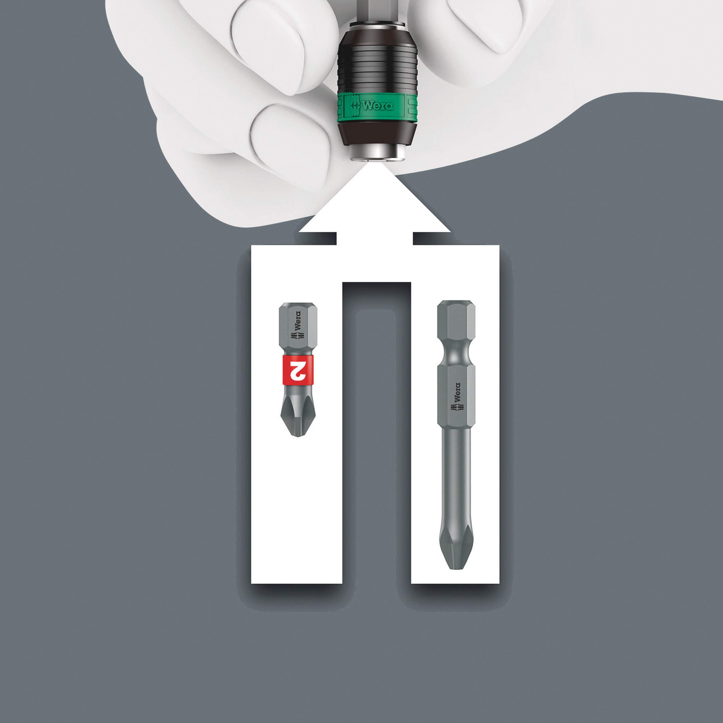 Foto 7 pulgar | Destornillador Bitholding Wera 05051493001-838 Ra-r M Con Trinquete 123 5 Mm - Venta Internacional.