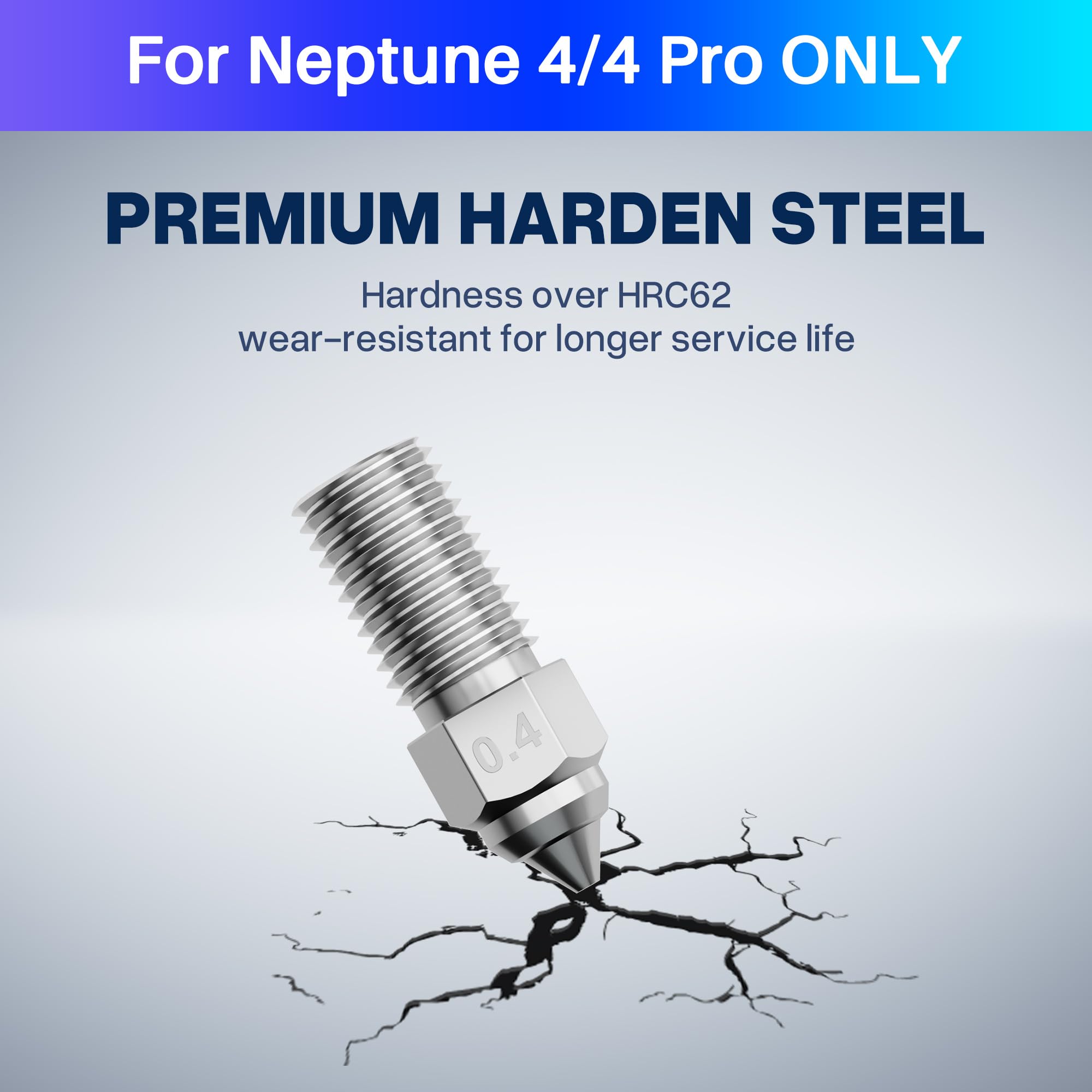 Foto 3 pulgar | Boquillas De Impresora 3d Elegoo Neptune 4/neptune 4 Pro 0.4/0.6/0.8 Mm - Venta Internacional.