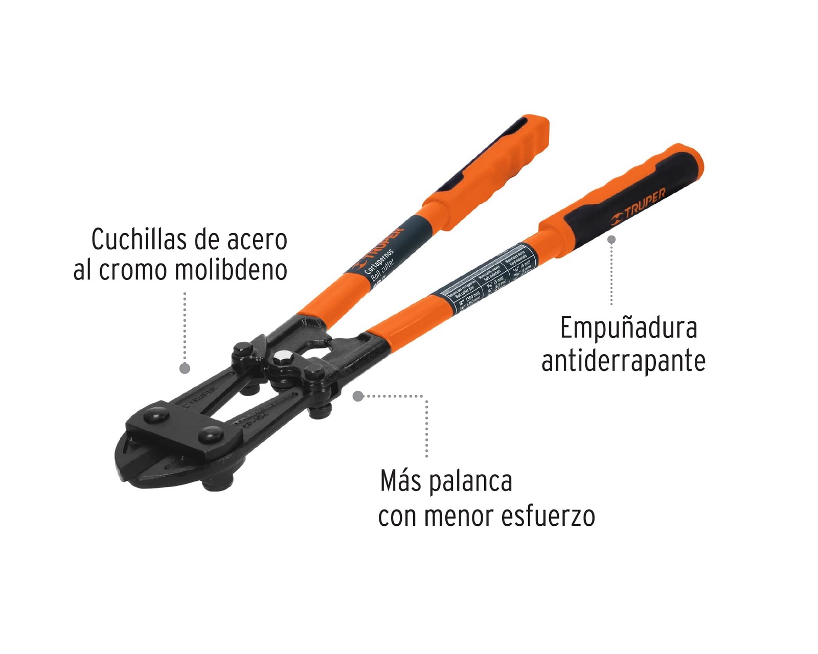 Foto 3 pulgar | Cortapernos 18'' Petrul cp-18x Cortador de Cadenas