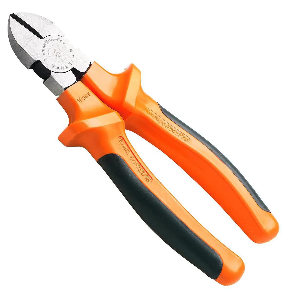 Foto 2 pulgar | Pinza Corte Diagonal Tramontina Pro 44003106 color Naranja Aislada 1.000 V 6''