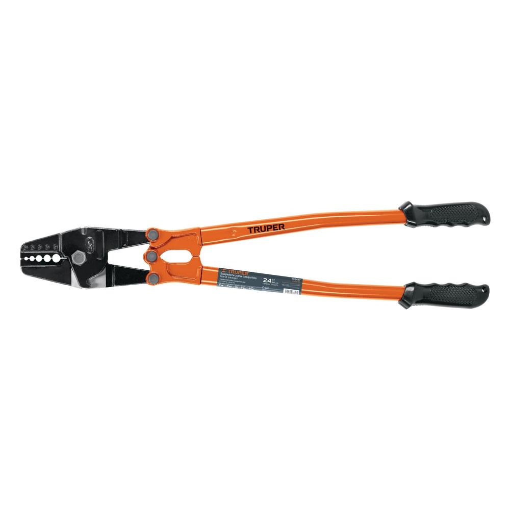 Suajadora para Casquillos Truper SUCA-24 color Naranja 24 Pulgadas con Cortador de Cable