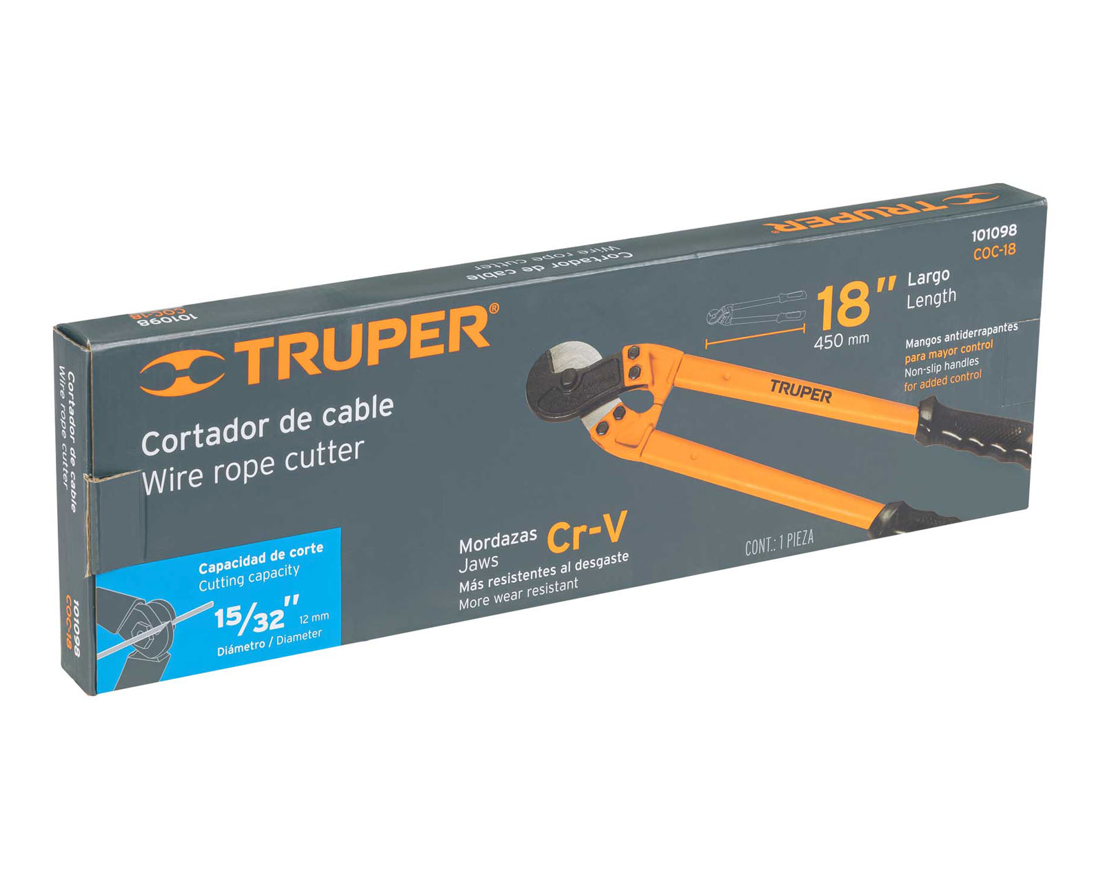 Foto 4 pulgar | Cortador de Cable Truper Coc-18