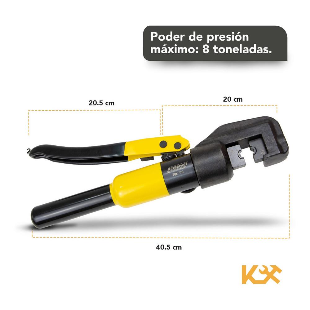 Foto 5 | Pinza Hidráulica Kingsman con 19 Piezas