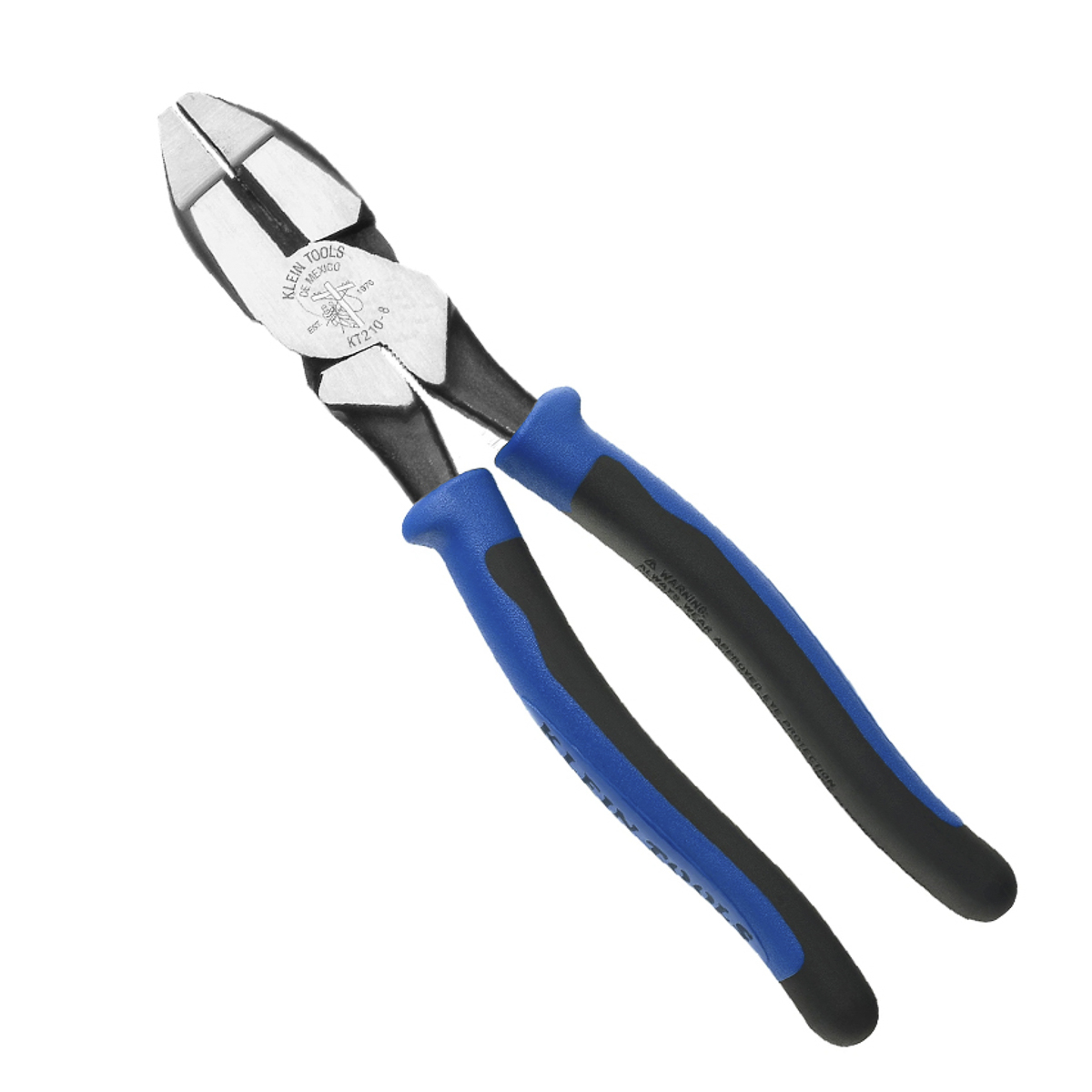 Pinza Electricista Klein 8” Corte Lateral Alta Palanca Mango Bimaterial