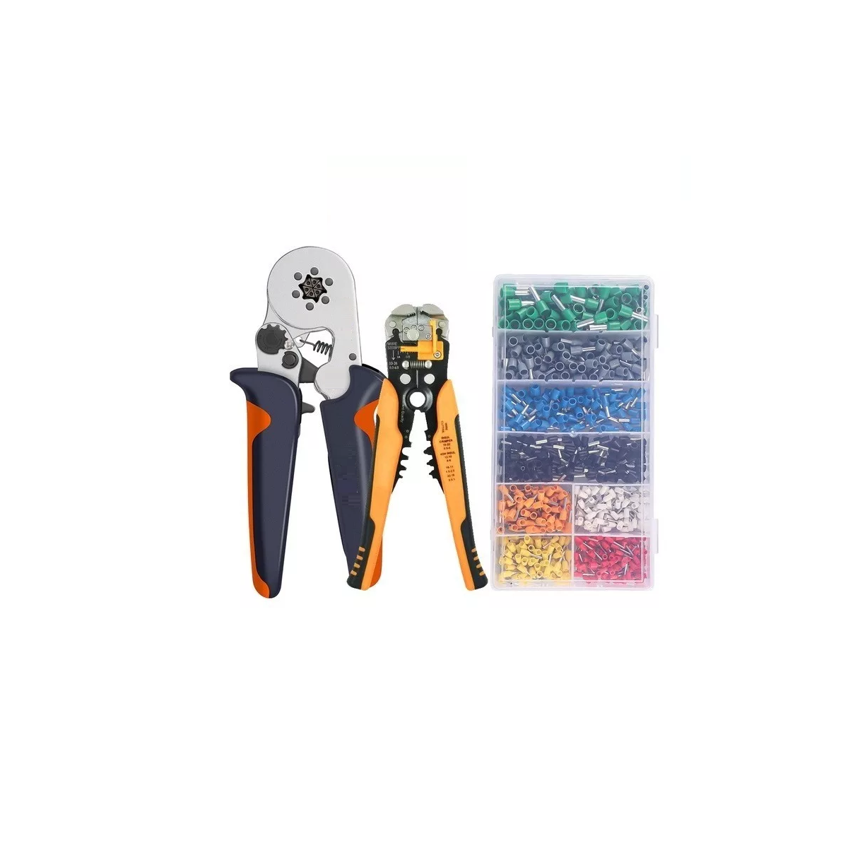 Foto 1 | Set Pinza Ponchadora Eo Safe Imports Esi-7757 Multicolor de Terminales Pinzas Pelacables 1200 PZAS