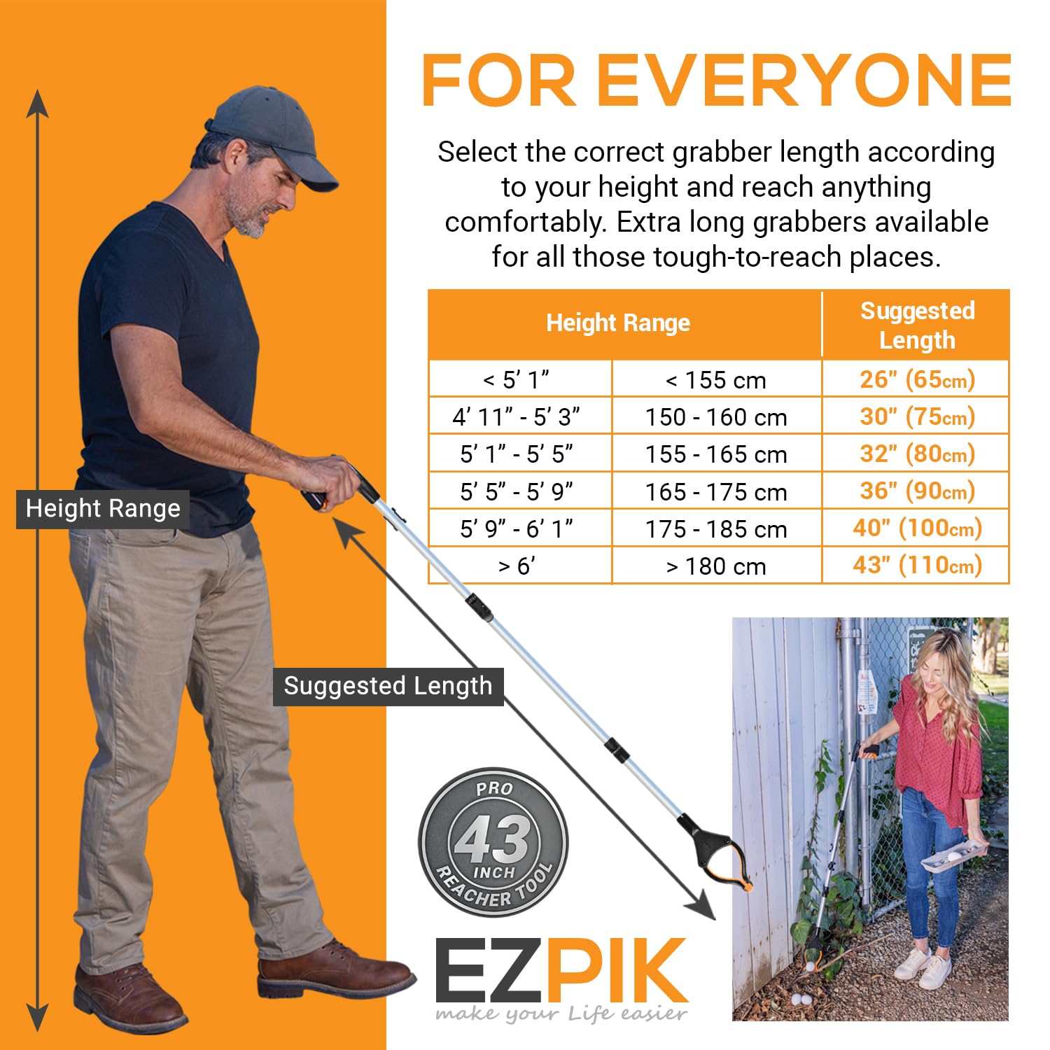 Foto 8 pulgar | Grabber Reacher Ezpik Plegable De 110 Cm Con Imanes Para Personas Mayores - Venta Internacional.