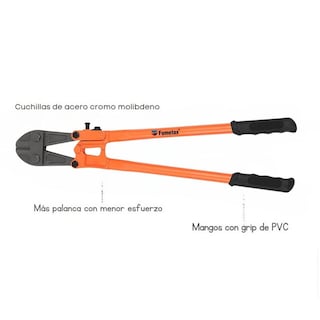 Foto 2 | Pinza Corta Pernos Fumetax 18'' Sw-81120918-1