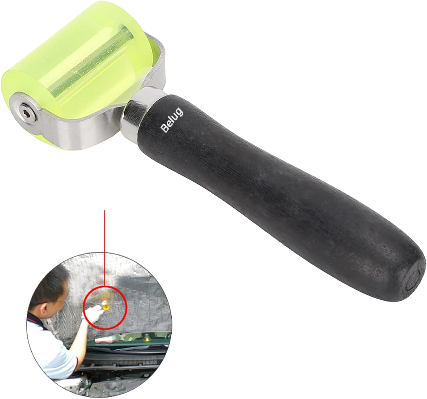 Foto 3 pulgar | Rodillo De Presión Para Instalar Insonorizante Automotriz Negro Verde