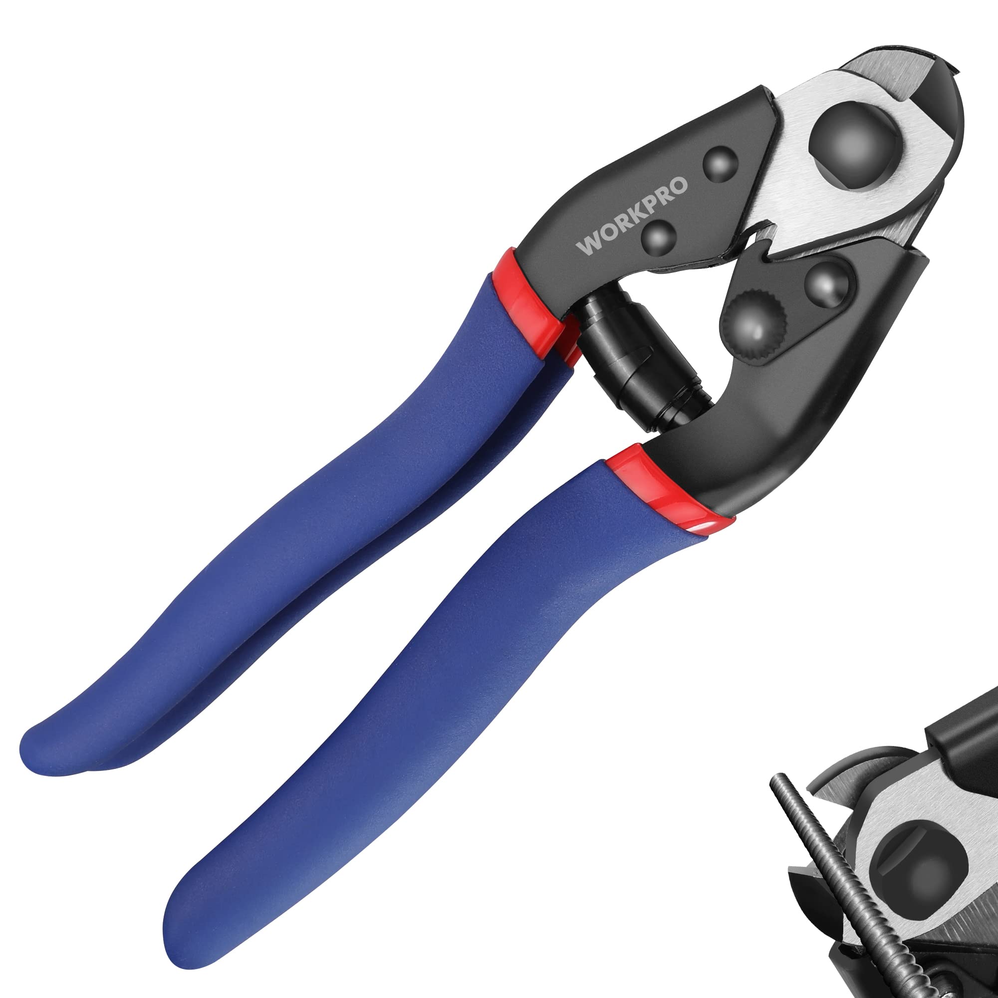 Foto 2 pulgar | Cortador De Cables Workpro De 7.5 Pulgadas De Acero Cromado Vanadio De Alta Resistencia - Venta Internacional.