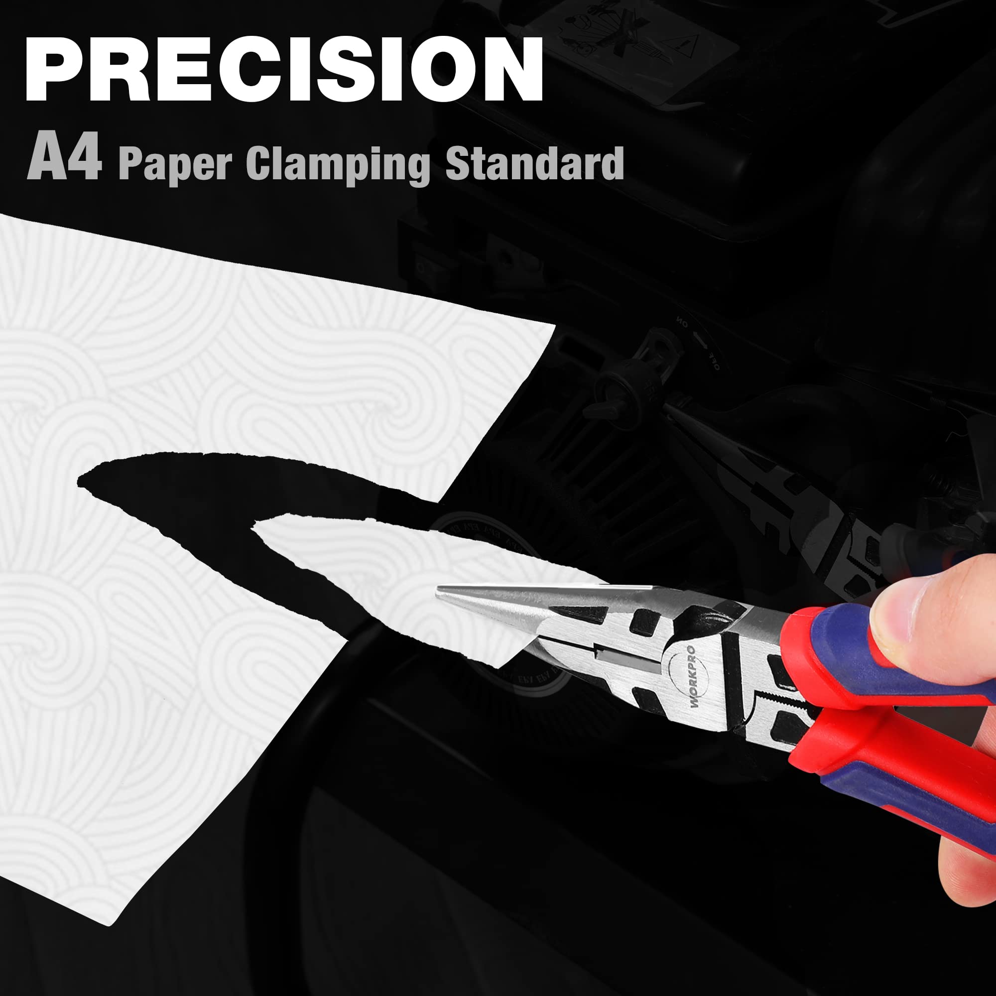Foto 3 pulgar | Alicates De Punta Fina Workpro Premium De 15 Cm Con Cortador De Alambre - Venta Internacional.