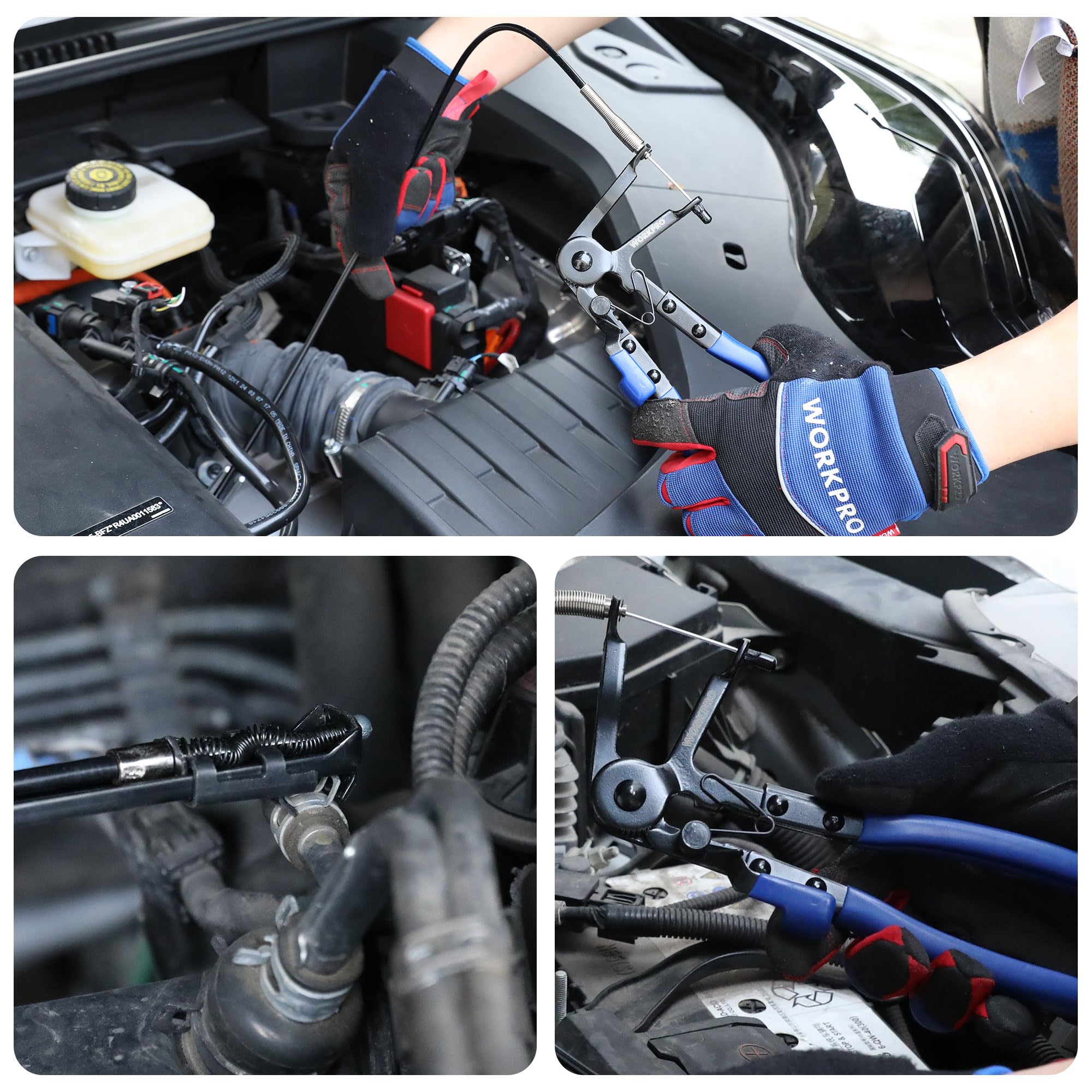 Foto 8 pulgar | Pinzas Para Mangueras Workpro Flexible De 27 Pulgadas Para Mangueras De Refrigerante De Automóviles - Venta Internaci