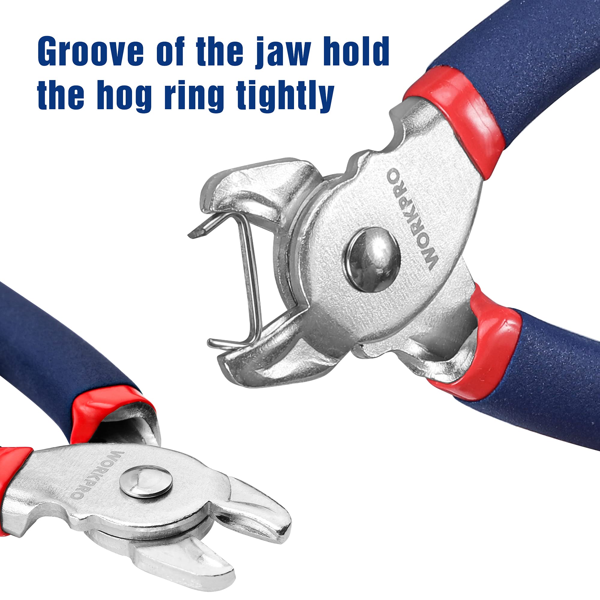 Foto 5 pulgar | Alicates Para Anillos De Acero Galvanizado Workpro Con 500 Anillos De Acero Galvanizado - Venta Internacional.