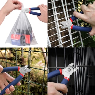 Foto 7 | Alicates Para Anillos De Acero Galvanizado Workpro Con 500 Anillos De Acero Galvanizado - Venta Internacional.