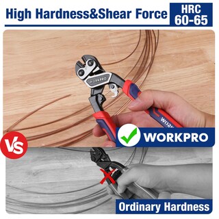 Foto 4 | Cortador De Pernos Workpro 8 Mini Heavy Duty Con Mango Ergonómico - Venta Internacional.