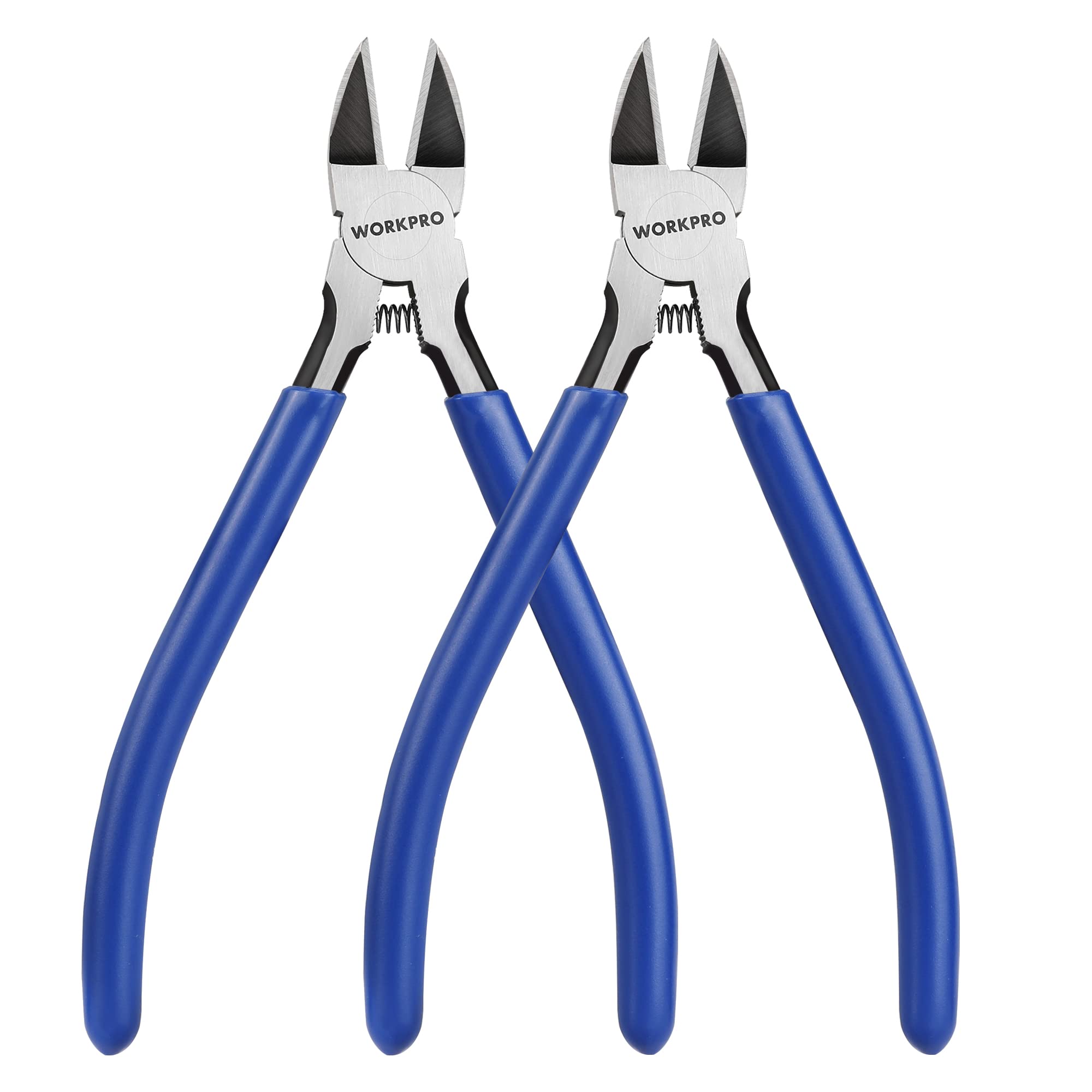 Cortadores De Alambre Workpro, Cortadores De Precisión Al Ras De 6 Pulgadas, Paquete De 2 - Venta Internacional.