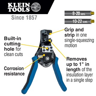 Foto 3 | Cortador De Alambre/pelacables Klein Tools 11063w Heavy Duty - Venta Internacional.