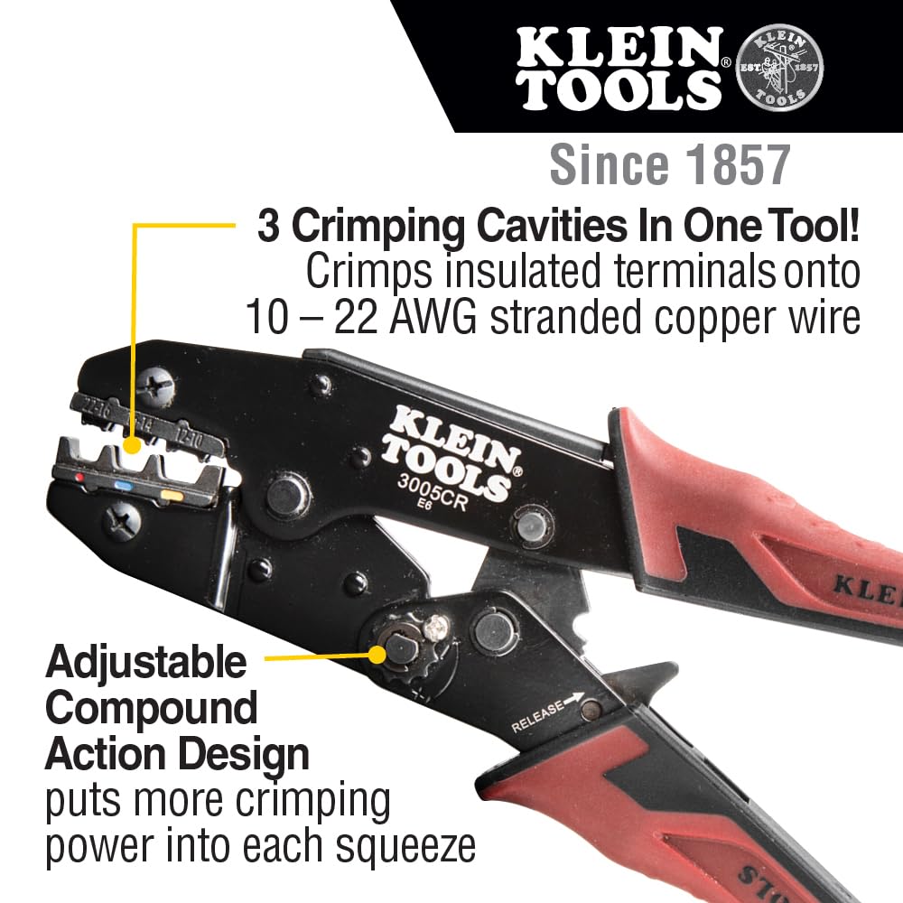 Foto 3 pulgar | Kit De Herramientas De Cableado Klein Tools 80013 Con Pelador Y Engarzador - Venta Internacional.
