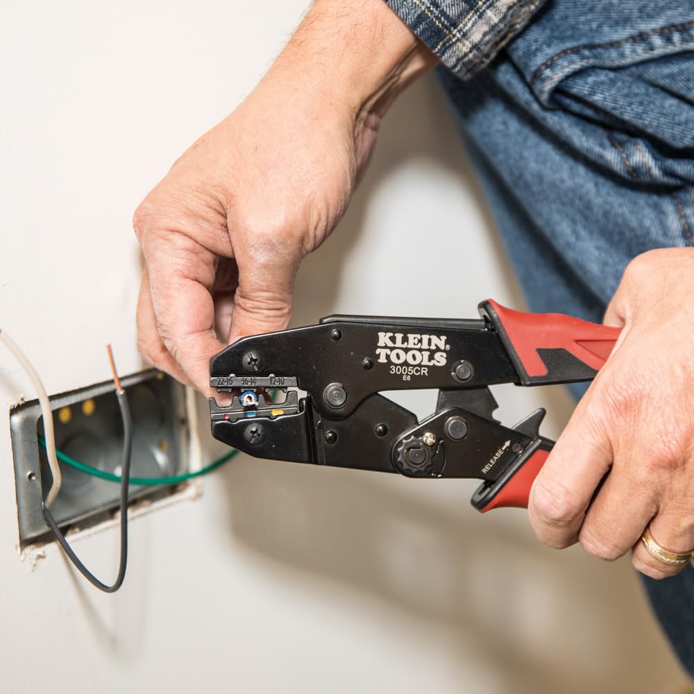 Foto 5 | Kit De Herramientas De Cableado Klein Tools 80013 Con Pelador Y Engarzador - Venta Internacional.