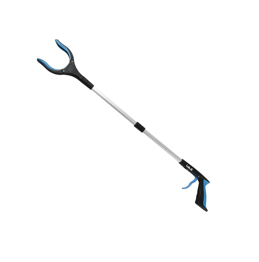 Foto 1 | Pistola Alcanza Objetos Con Pinza Extencion De Mano Negro/azul