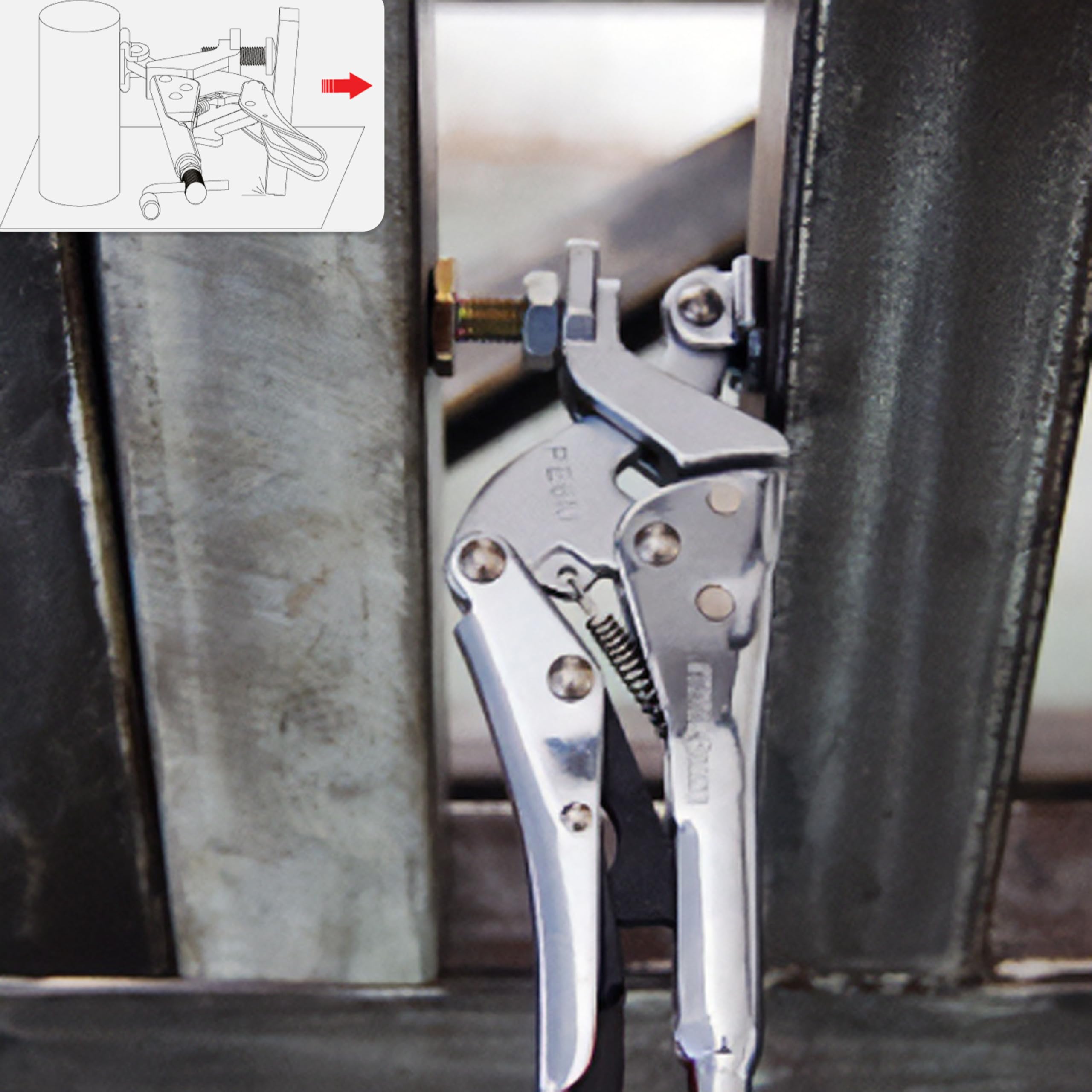 Foto 3 pulgar | Alicates De Sujeción Strong Hand Tools Expand-o Pe10 De 10 Pulgadas - Venta Internacional.