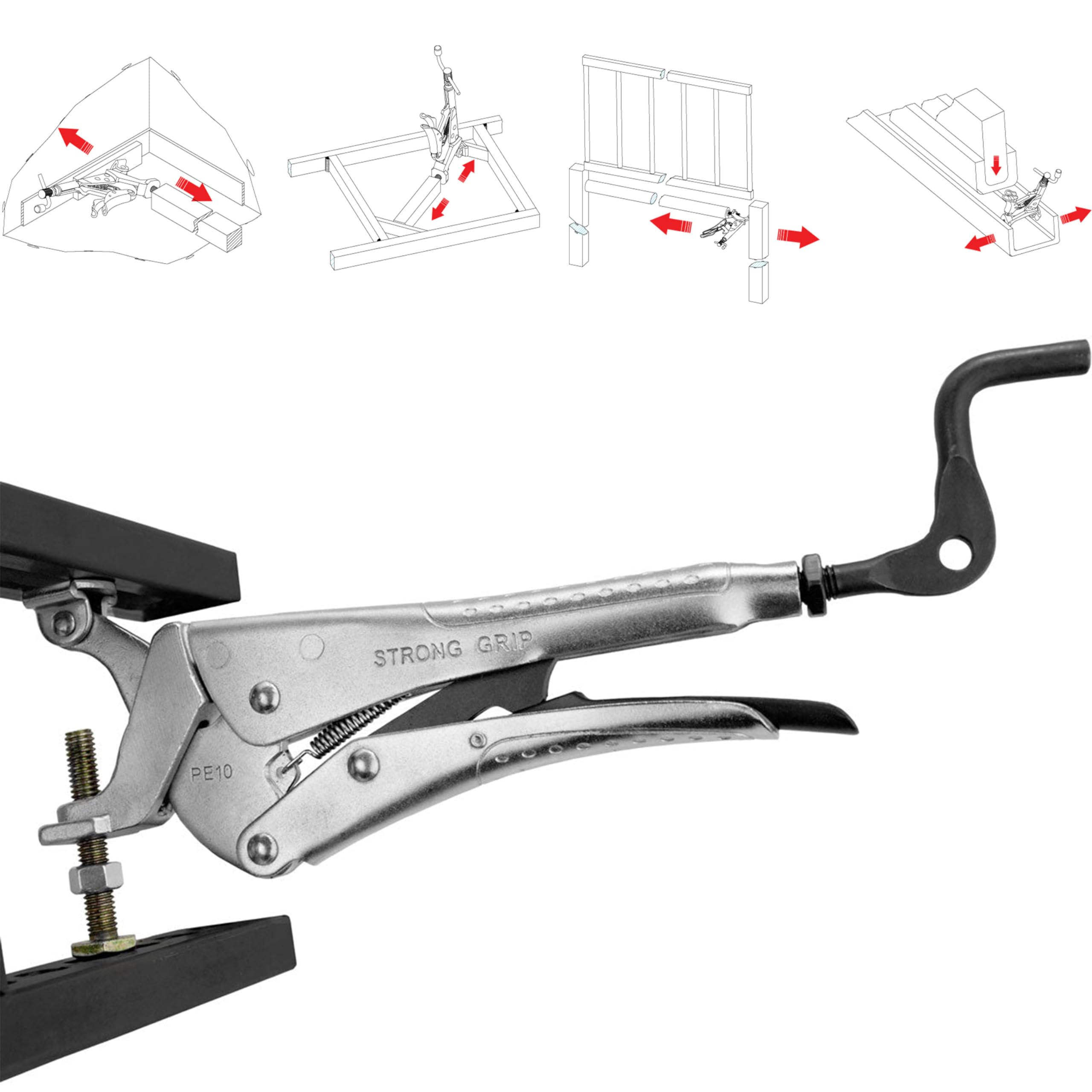 Foto 5 pulgar | Alicates De Sujeción Strong Hand Tools Expand-o Pe10 De 10 Pulgadas - Venta Internacional.