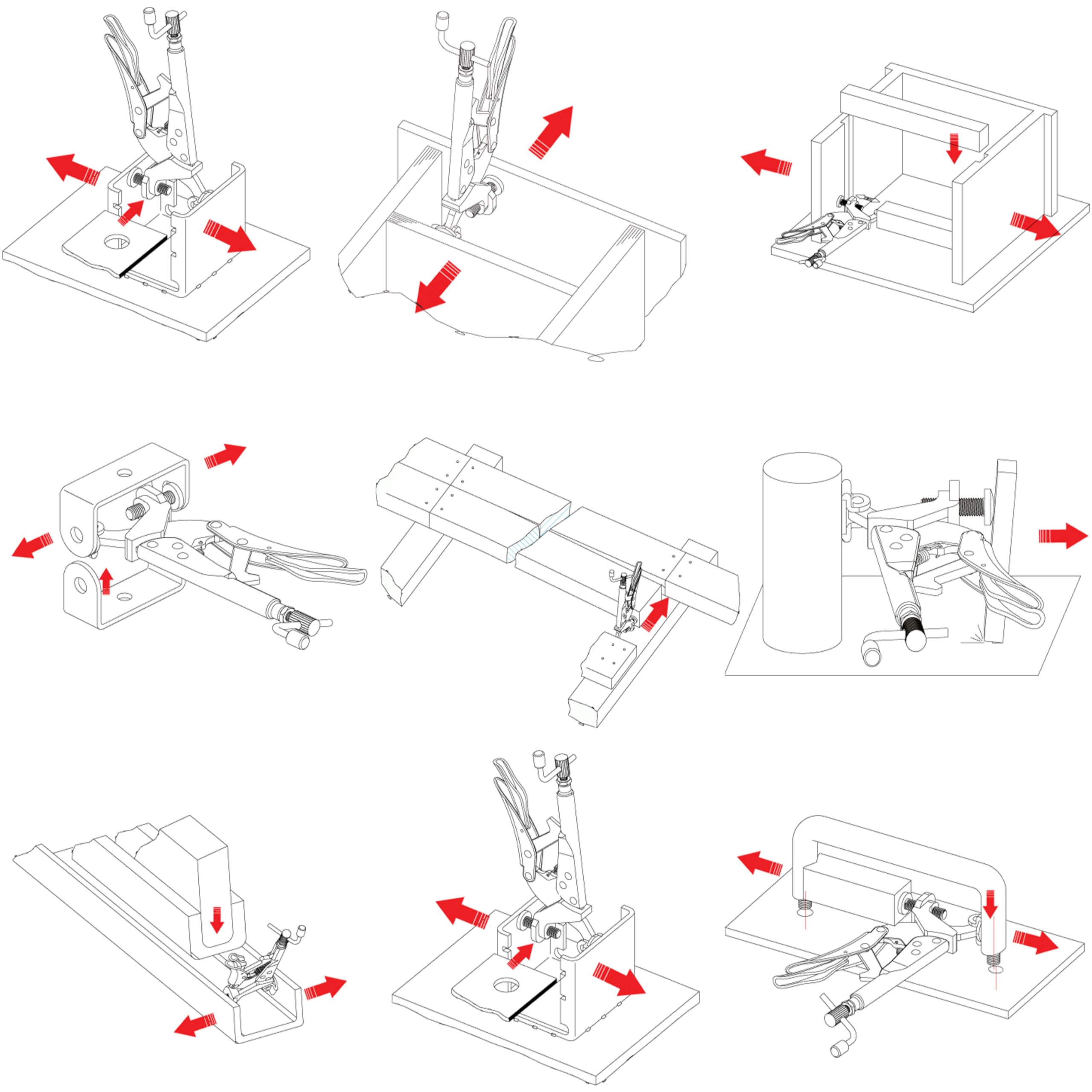 Foto 5 | Alicates De Sujeción Strong Hand Tools Expand-o Pe10 De 10 Pulgadas - Venta Internacional.