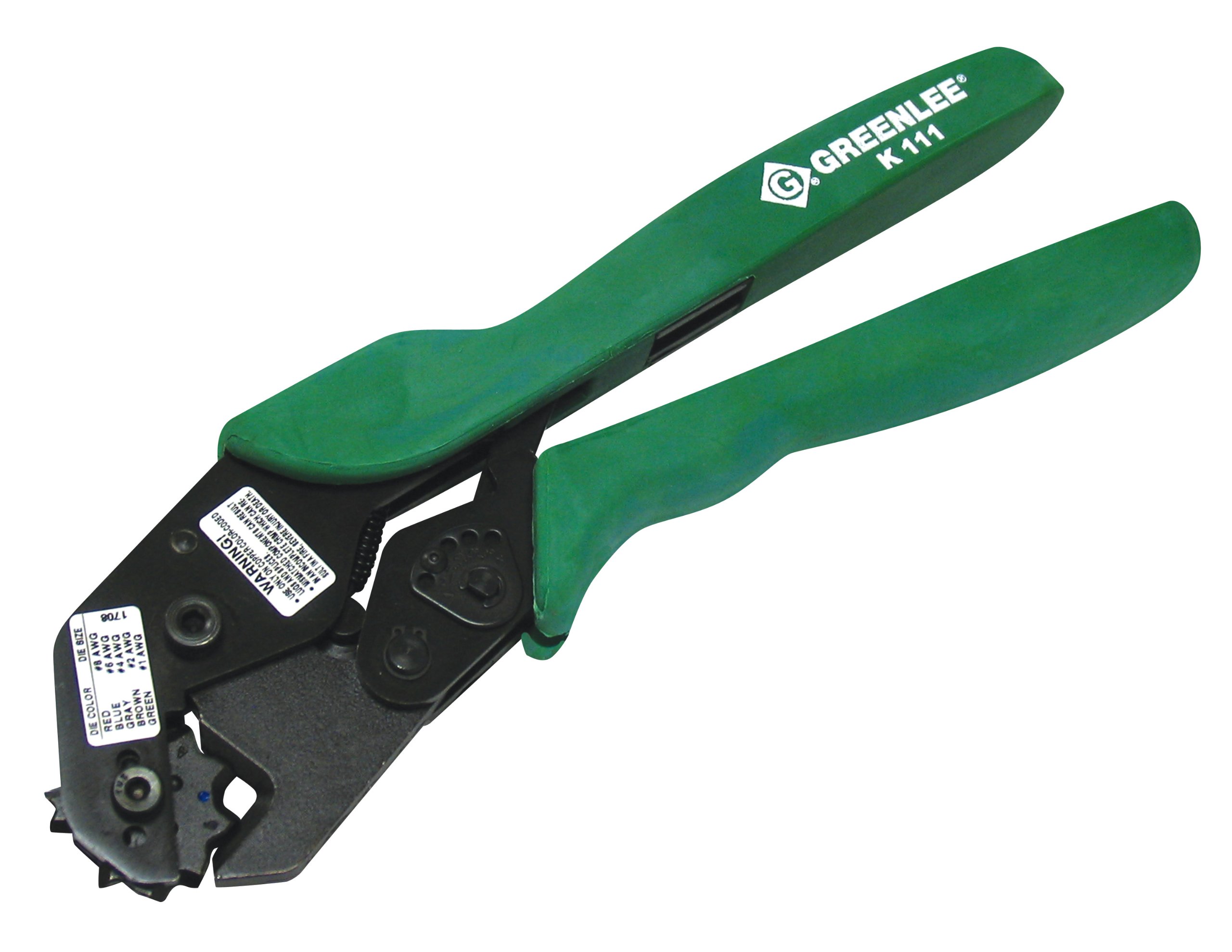 Foto 2 pulgar | Herramienta Prensadora Greenlee K111 8-1 Awg - Venta Internacional.
