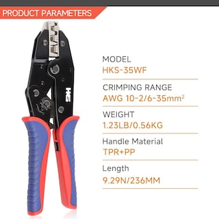 Foto 2 | Herramienta De Crimpado Hks Para Manguitos, Terminales De Férula Y Extremo De Cable - Venta Internacional.