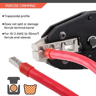 Foto 3 | Herramienta De Crimpado Hks Para Manguitos, Terminales De Férula Y Extremo De Cable - Venta Internacional.